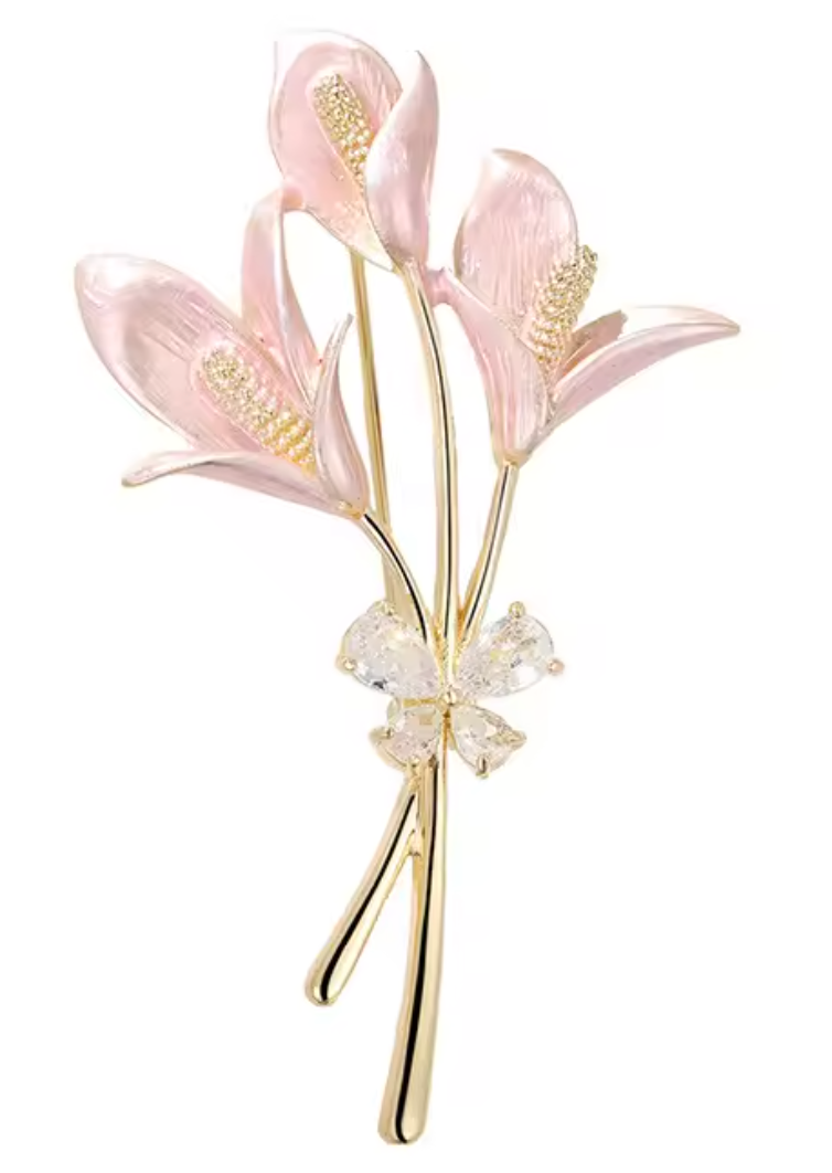 Exclusive Velara Fashion Lilly Brooch