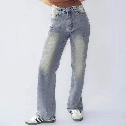 Ultra Stretchy High Waist Straight Leg Jeans