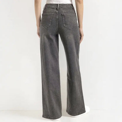 Ultra Stretchy High Waist Straight Leg Jeans